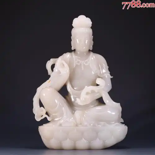 观音坐像摆件-价格:100000元-se82471179-和田玉-零售-7788收藏__收藏