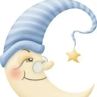 月亮婆婆喜欢我简笔画主题