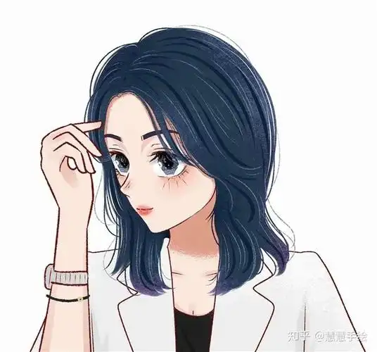 手绘女头像成熟 手绘真人照片制作卡通头像  手绘真人照片变漫画