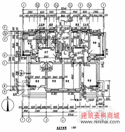 二,熟悉,审查工程平面尺寸