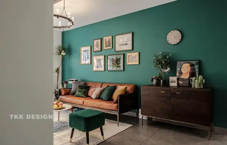 墨绿色打造森系北欧风复古又清新,置身自然舒适的享受!