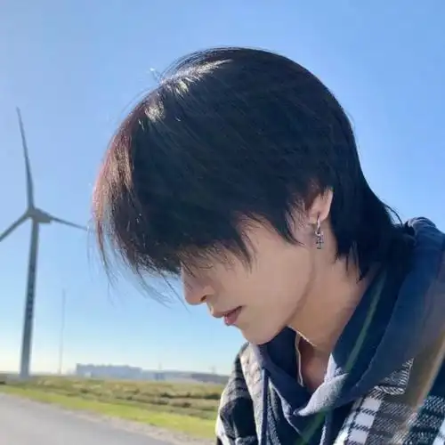 狼尾假发鲻鱼头男韩版帅气短发逼真蓬松网红短直发灰色套全头自拍