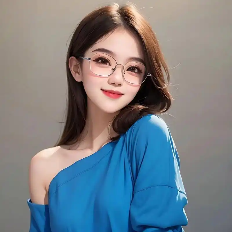 你们要的戴眼镜的女生头像来喽