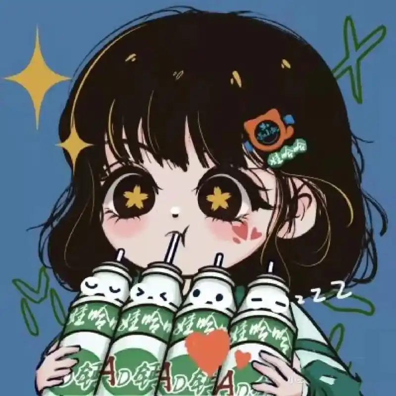 四个人的闺蜜头像 ,第一期.#卡通头像 #可爱头像 - 抖音