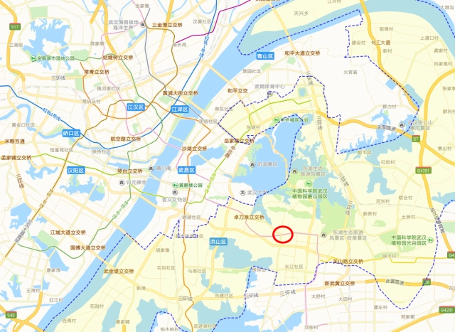 武汉光谷广场在地图上的位置