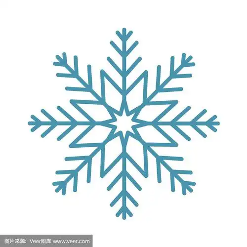 冬季雪花晶体,圣诞雪形状和霜冻的冷蓝色图标,寒冷的圣诞季节霜雪装饰