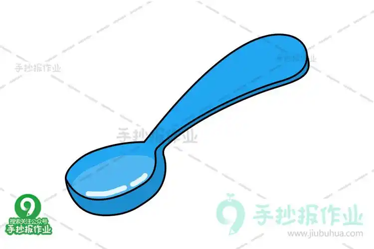 简单勺子简笔画
