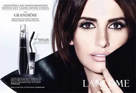 克鲁兹代言兰蔻天鹅美颈睫毛膏 广告主视觉