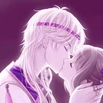 一对浪漫亲密动漫爱人头像