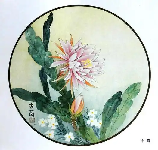 季阑工笔花鸟圆扇面29幅,色稿 白描,喜欢的收藏关注