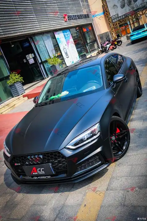 奥迪a5(b9)哑光黑改色 全车改黑车身就选哑光色-爱卡汽车网论坛