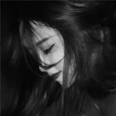 女生黑白头像伤感霸气大全2019不怕天黑只怕心碎