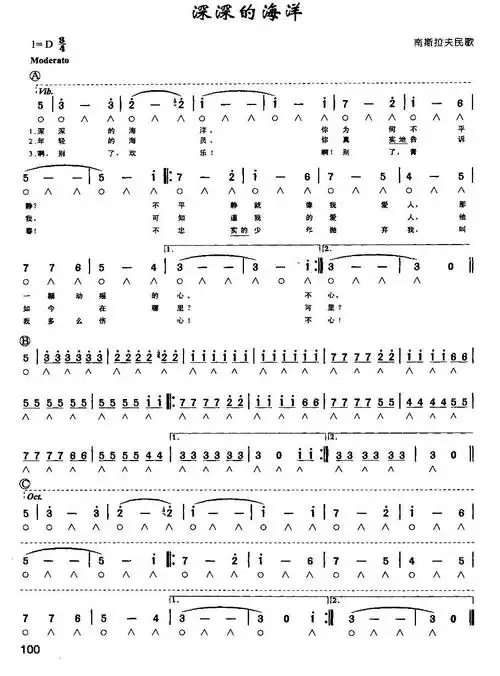 lovepu传谱相关歌谱:[简谱]深深的海洋[简谱]深深的海洋[简谱]深深