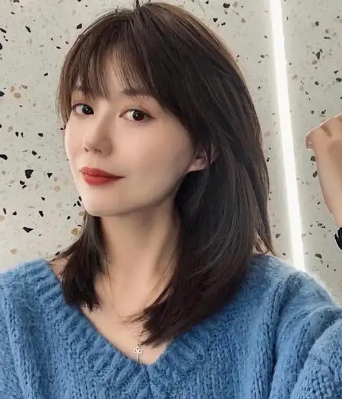 谁剪谁好看的层次感中长发