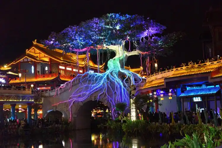 眉山水街夜景掠影,2020年11月23日