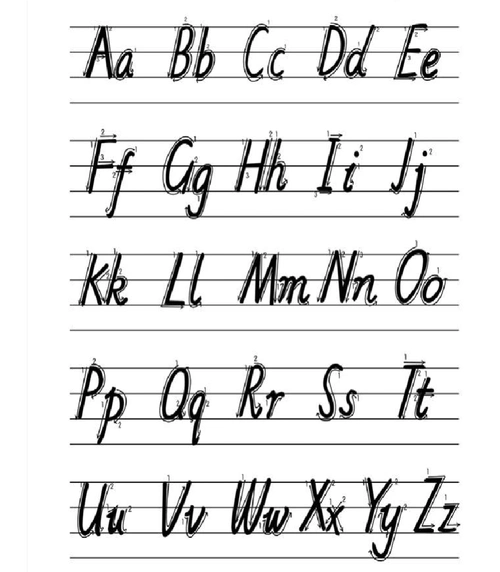 26字母表-26个英文字母表打印