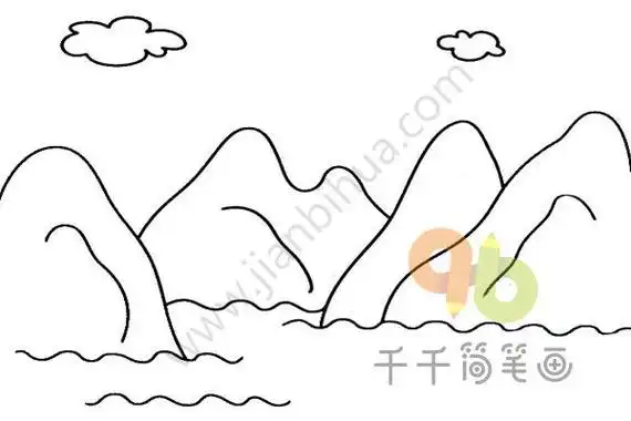 简笔画山怎么画 简笔画山怎么画图片