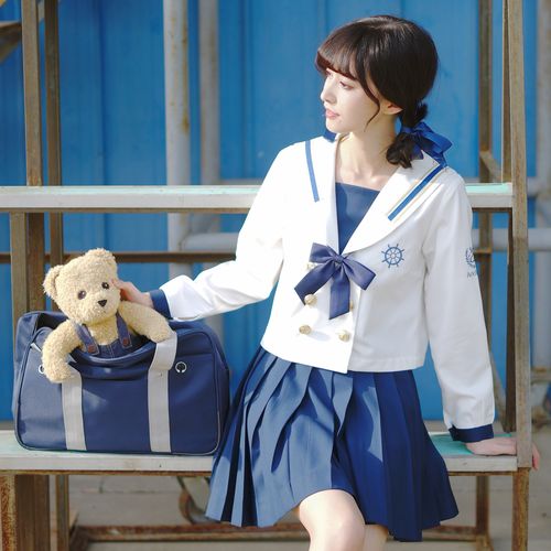 正版现货航海少女jk制服裙子全套套装长袖学生校服