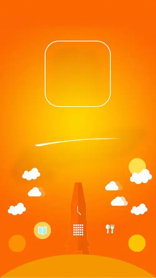 黄色app启动页背景设计