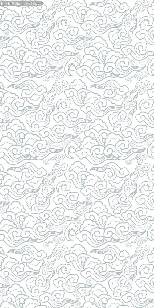 祥云花纹背景矢量图片-花纹图案-百图汇素材网