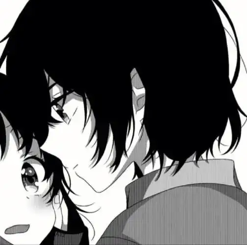 动漫黑白情侣头像30