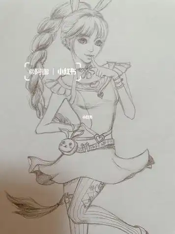 满分99给几分_小舞_文化_绘画斗罗大陆小舞 简笔画线稿 画画图_小舞