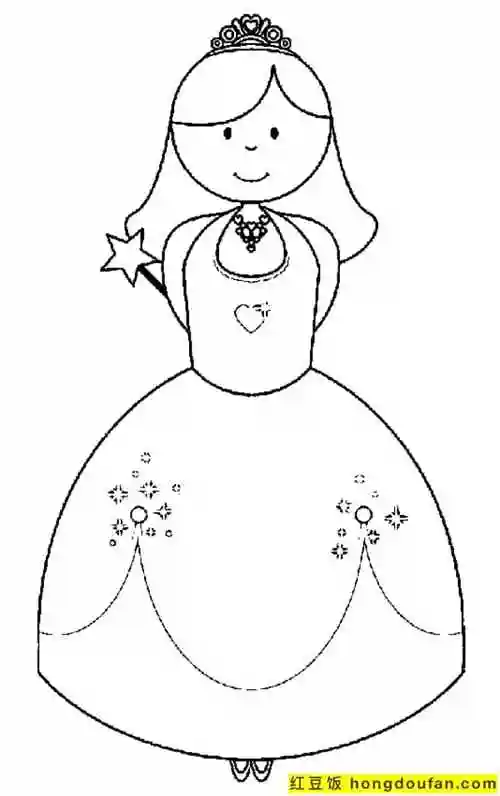 一年级简笔画,下载,专注力,二年级简笔画,仙女,免费,免费下载,公主