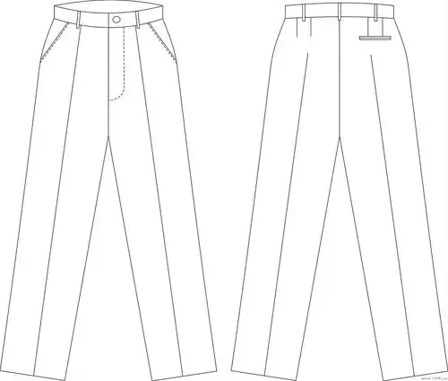 男式西裤基本图型