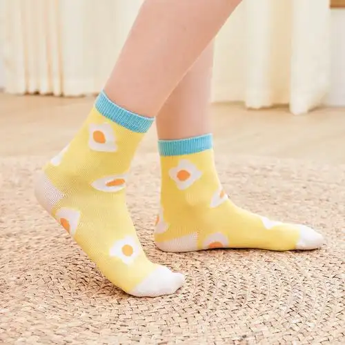 巴拉巴拉袜子女童棉袜中大童中筒袜保暖暖萌三双儿童袜子016岁