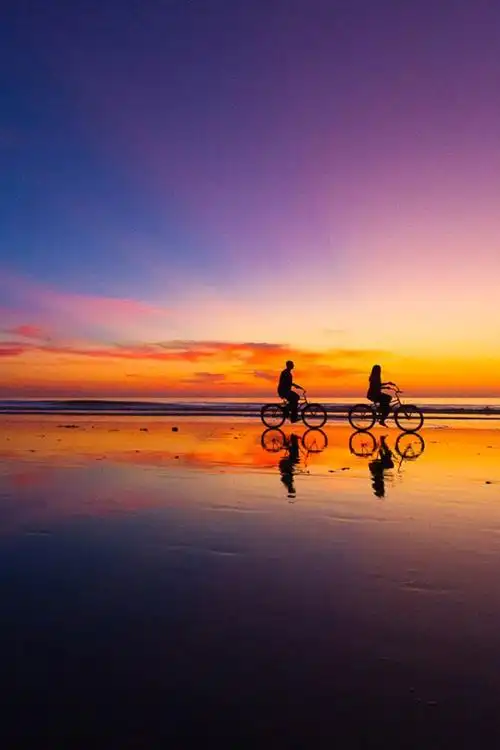 浪漫爱情夕阳摄影手机壁纸