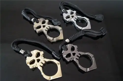 拳刺铁莲花指环防身暗器拳扣铁拳头毒龙钻手扣手刺指虎防身铁拳套山猫