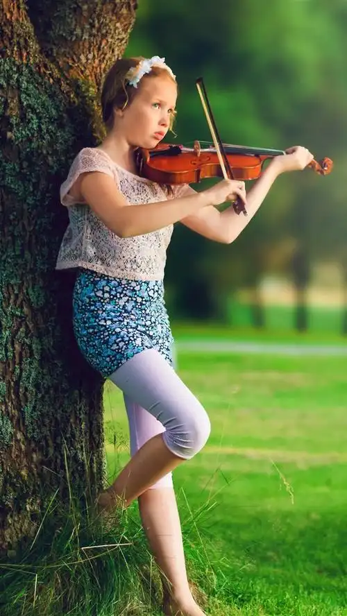 小提琴,音乐,草,树 1242x2688 iphone 11 pro/xs max 壁纸,图片,背景