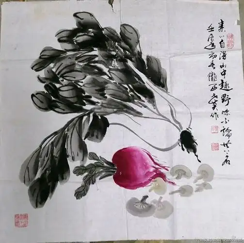 四尺斗方,果蔬_花鸟国画原作_甘肃博渊书画院【7788收藏__收藏热线】