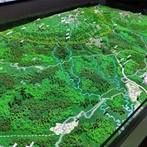 中国地形沙盘图