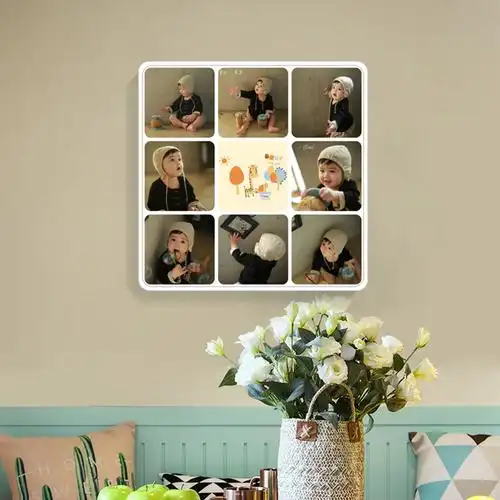 相框九宫格挂墙拼图24寸可爱儿童创意婚纱照客厅相框