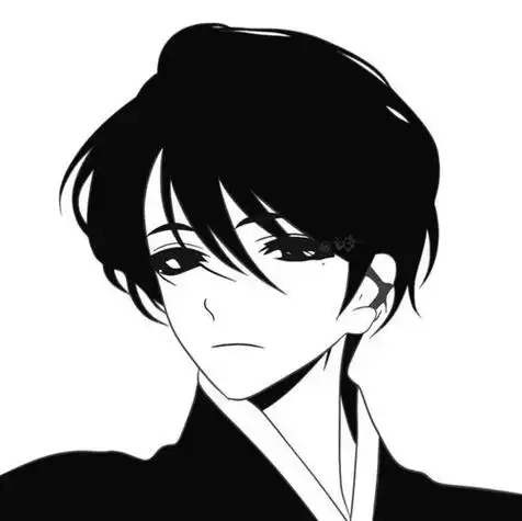 高清头像男卡通黑白头像图片素材 卡通头像图片大全 -【爱个性】