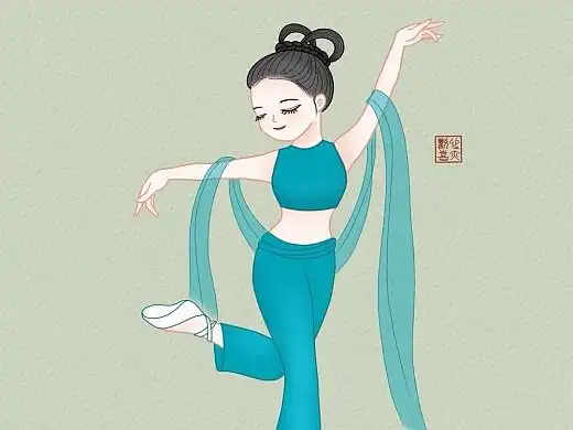【procreate插画】古风舞蹈女孩