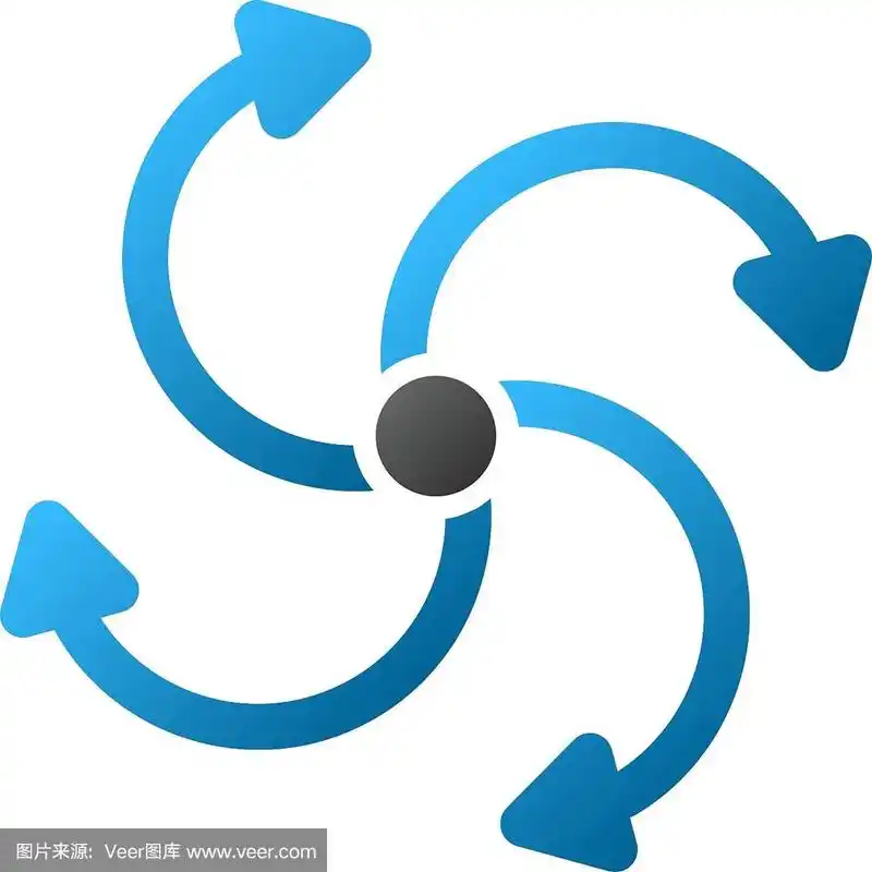 风扇旋转渐变图标