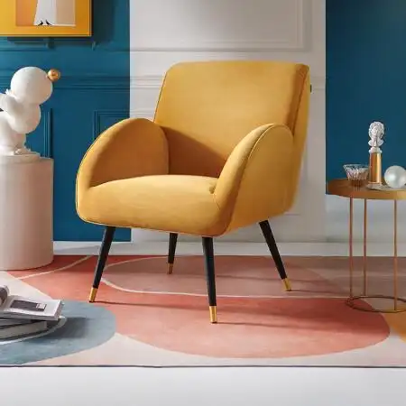 商品全友家居 布艺沙发现代简约布艺单人沙发 小户型客厅绒布面料布艺