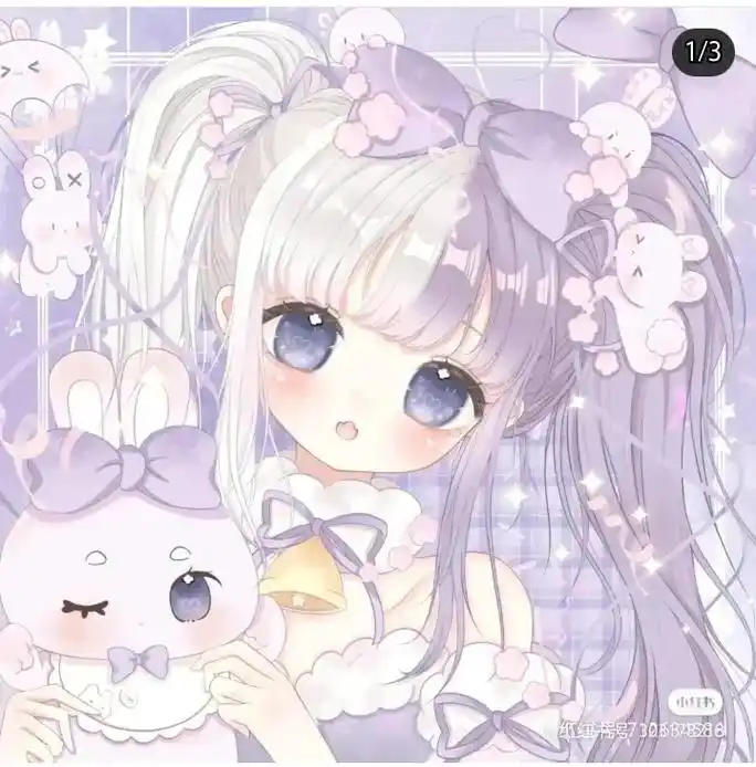 两人闺蜜头像. #可爱头像女卡通呆萌  - 抖音