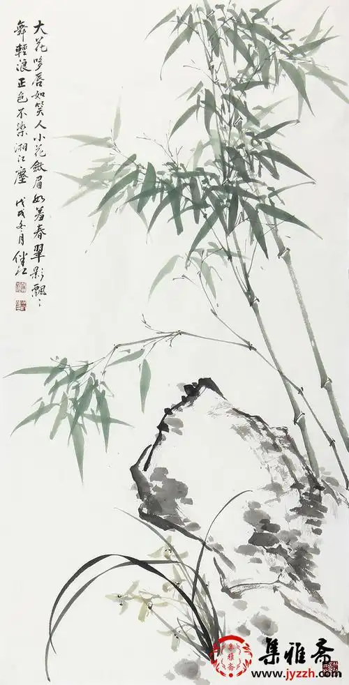 国画竹谁画的最好 当代擅长画竹名家肖洪辉_竹子