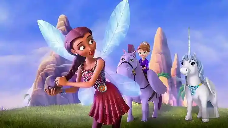 小公主苏菲亚4:苏菲亚在天国的彩虹桥上骑马,这可太美了啊_网易视频