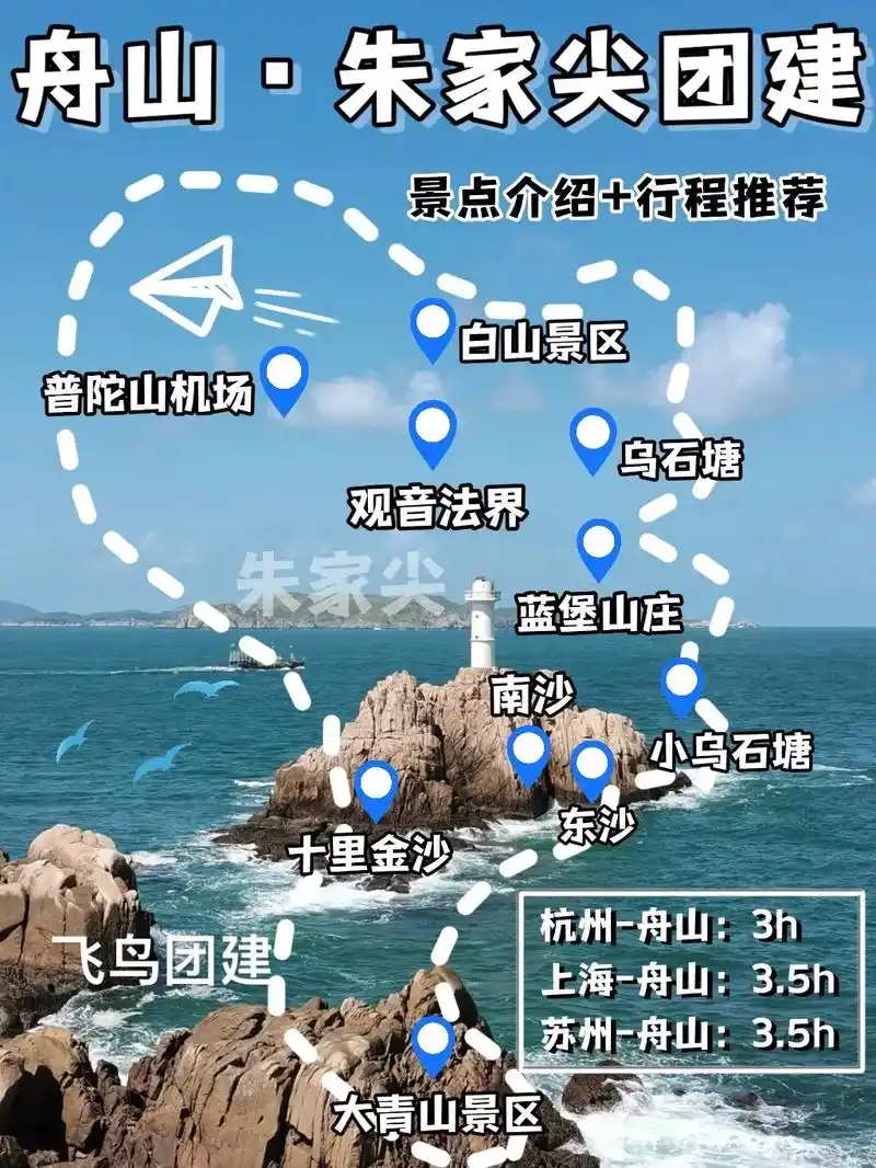 舟山本地人熬夜整理的团建地图