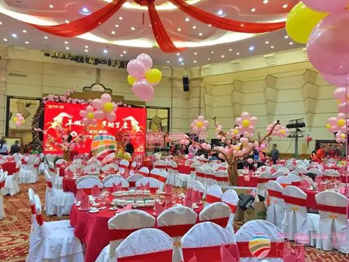 气球年会主题布置设计图