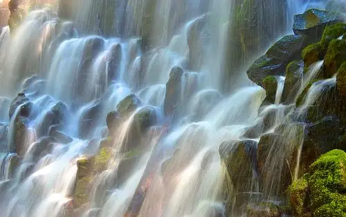 4k人间仙境,之瀑布壁纸