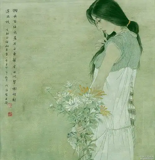 微品大观|何俊人物画小品精选(高清) - 【工笔欣赏】 - 中国工笔画网