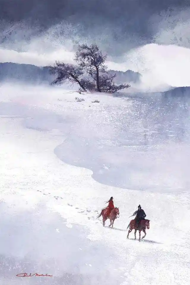 绝美古风中国风插画壁纸,这就是江湖吧