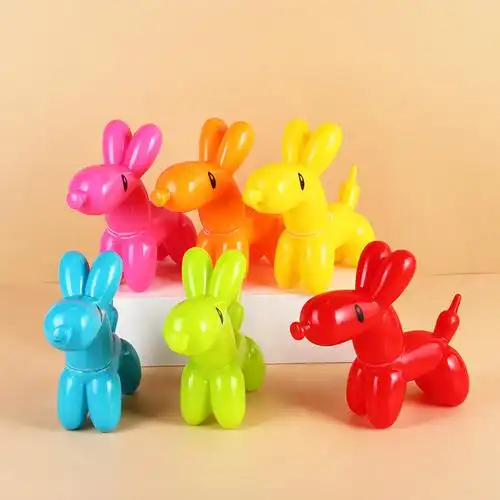 跨境现货气球狗搪胶捏捏叫发声儿童玩具 儿童小动物模型玩具