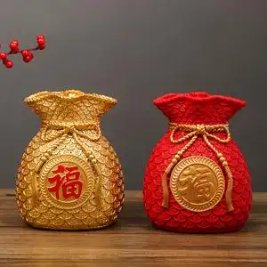 招财进宝存钱罐储蓄罐儿童福袋礼物金钱袋子聚财家居装饰品摆件