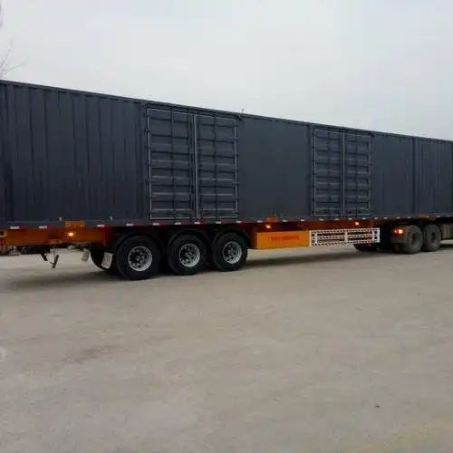 半挂车厂家17米5集装箱可上户价格